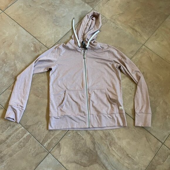 Vuori Performance Women’s DreamKnit Hoodie Light Heathered Mauve Luxe XS - Picture 1 of 4